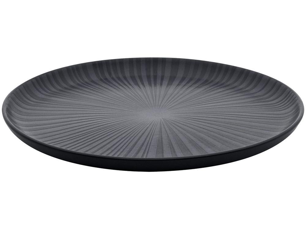 Aparelho de Jantar Chá 20 Peças Oxford Redondo Cerâmica Preta Onix - 13