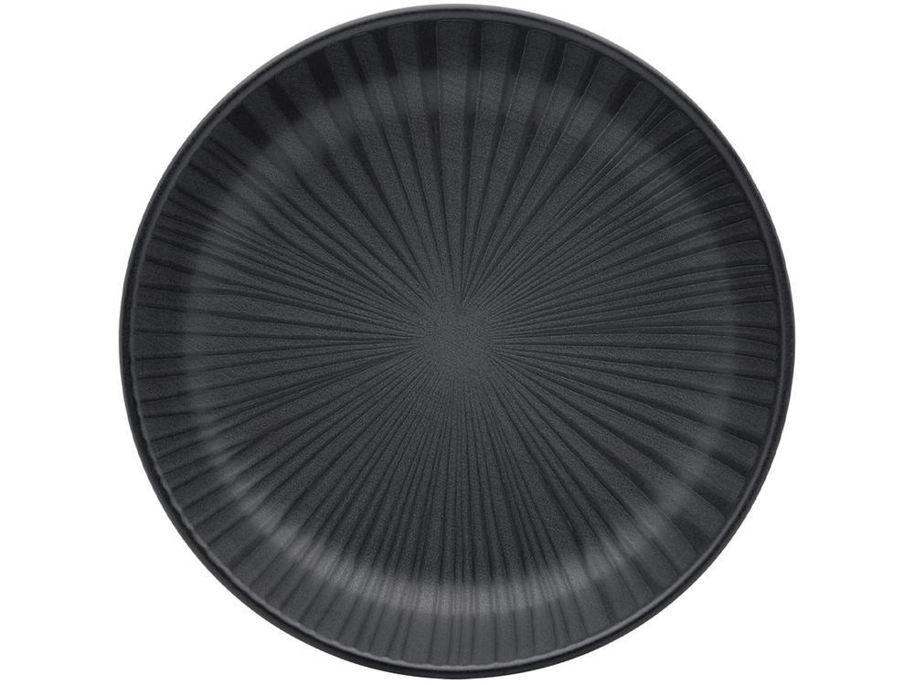 Aparelho de Jantar Chá 20 Peças Oxford Redondo Cerâmica Preta Onix - 16