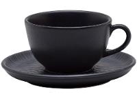 Aparelho de Jantar Chá 20 Peças Oxford Redondo Cerâmica Preta Onix - 18