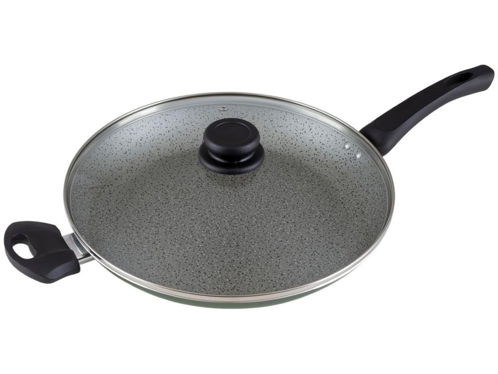 Frigideira Antiaderente Panelux com Tampa de Alumínio Maximum Stone Verde 32cm - 1