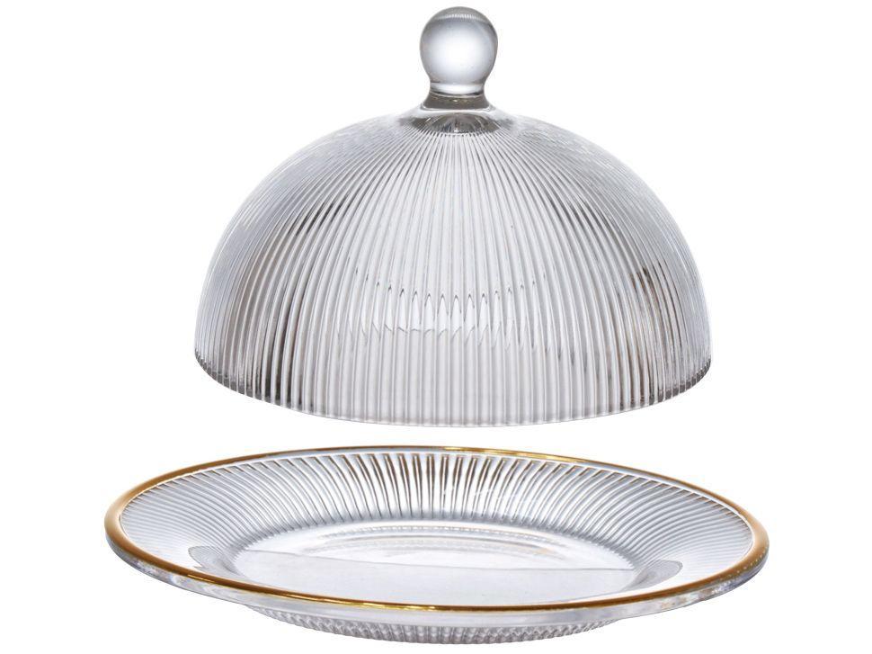 Queijeira com Tampa de Vidro Hauskraft Graffiato - 5