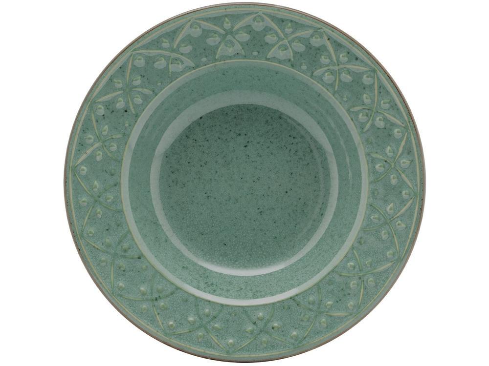 Aparelho de Jantar Chá 20 Peças Oxford Redondo Cerâmica Verde Malaquita - 11