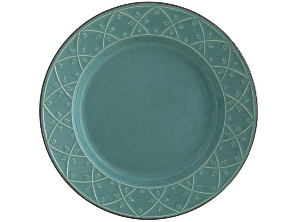 Aparelho de Jantar Chá 20 Peças Oxford Redondo Cerâmica Verde Malaquita - 7