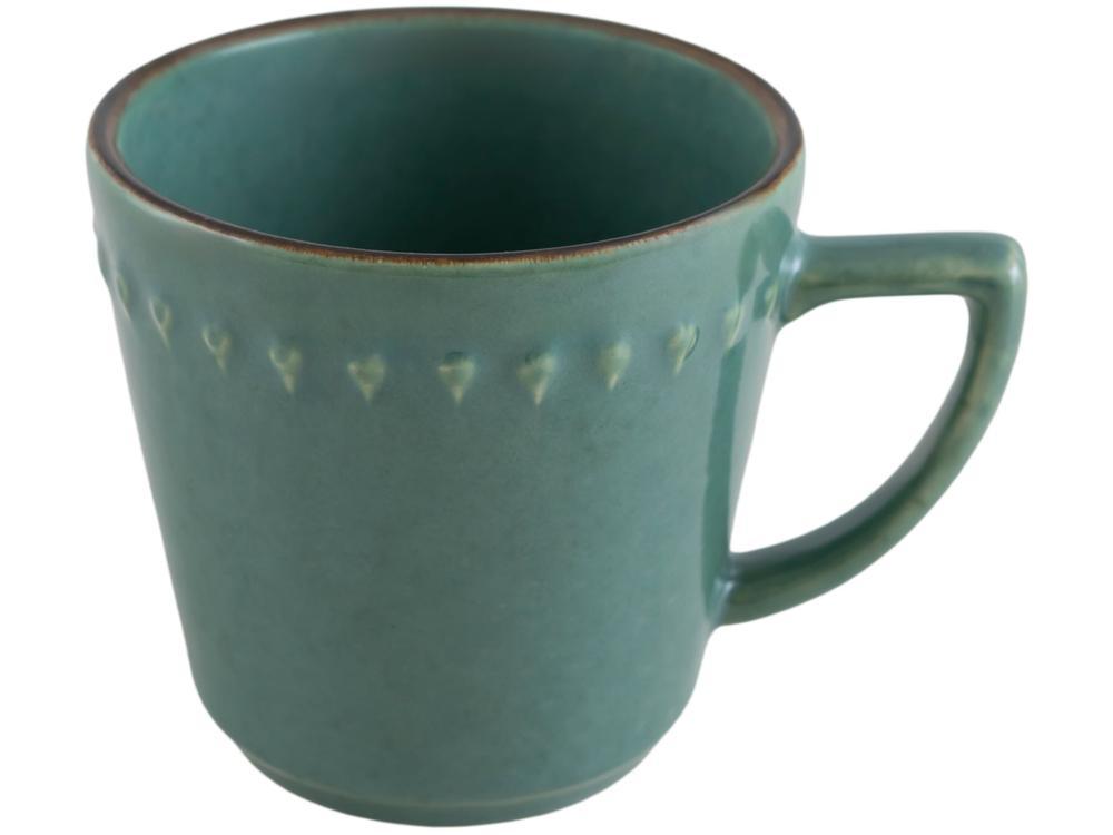 Aparelho de Jantar Chá 20 Peças Oxford Redondo Cerâmica Verde Malaquita - 8