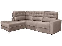 Sofá Canto + 2 lugares Retrátil Reclinável Veludo Phormatta Pacific - 5