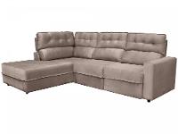 Sofá Canto + 2 lugares Retrátil Reclinável Veludo Phormatta Pacific - 1