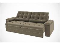 Sofá 3 Lugares Retrátil Reclinável Suede Phormatta Colômbia SMP - 10