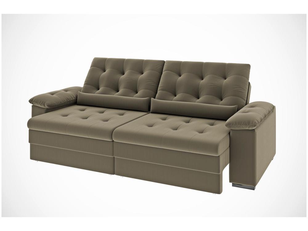 Conjunto de Sofás 2 e 3 lugares Retrátil Reclinável Suede Phormatta Colômbia SMP - 14