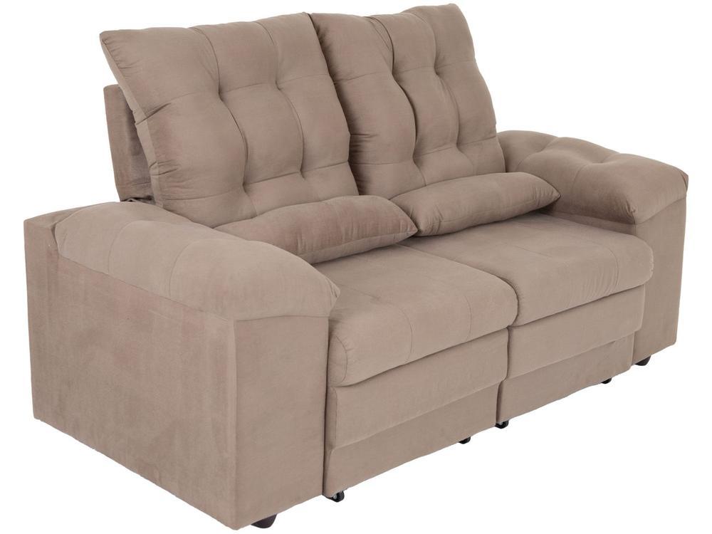 Conjunto de Sofás 2 e 3 lugares Retrátil Reclinável Suede Phormatta Colômbia SMP - 5