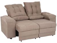 Conjunto de Sofás 2 e 3 lugares Retrátil Reclinável Suede Phormatta Colômbia SMP - 7