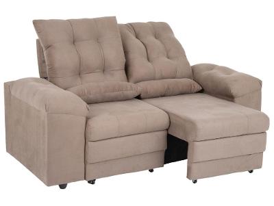 Sofá 2 Lugares Retrátil Reclinável Suede Phormatta Colômbia SMP