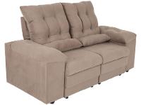 Sofá 2 Lugares Retrátil Reclinável Suede Phormatta Colômbia SMP - 7