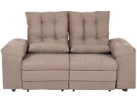 Sofá 2 Lugares Retrátil Reclinável Suede Phormatta Colômbia SMP - 9