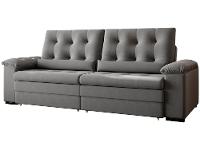 Sofá 2 e 3 Lugares Retrátil Reclinável Suede Phormatta Colômbia SMP - 11