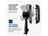 Ventilador de Coluna Mondial Turbo NVT-40C-8P-B 40cm 8 Pás 3 Velocidades Preto e Prata - 5
