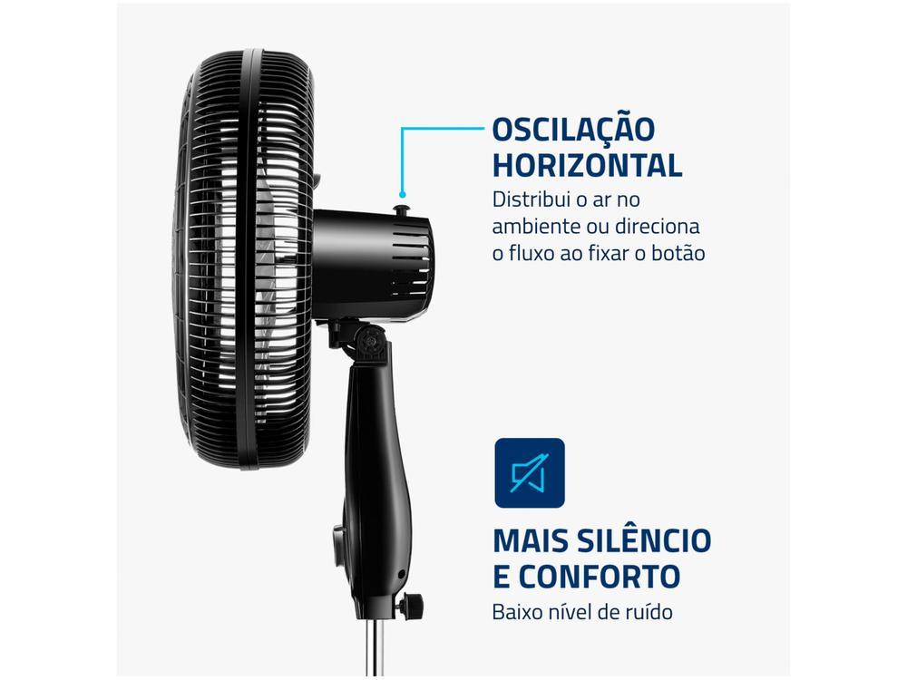 Ventilador de Coluna Mondial Turbo NVT-40C-8P-B 40cm 8 Pás 3 Velocidades Preto e Prata - 10
