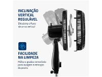 Ventilador de Coluna Mondial Turbo NVT-40C-8P-B 40cm 8 Pás 3 Velocidades Preto e Prata - 17