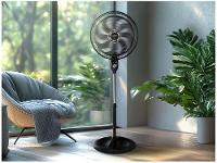 Ventilador de Coluna Mondial Turbo NVT-40C-8P-B 40cm 8 Pás 3 Velocidades Preto e Prata - 2