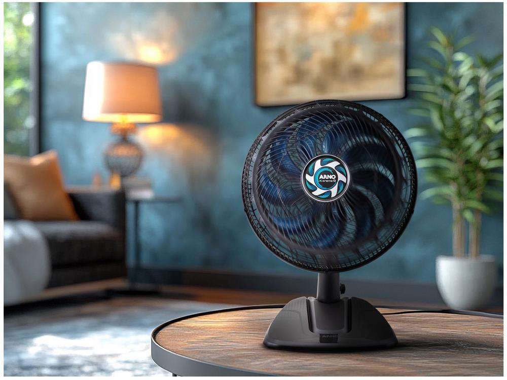 Ventilador 2 em 1 Arno X-Treme VE9M 40cm 9 Pás 3 Velocidades Preto e Azul Escuro - 3