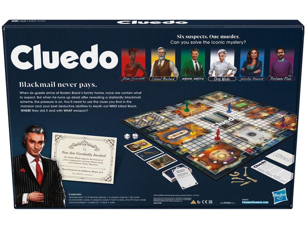 Jogo Cluedo Tabuleiro Hasbro - 8