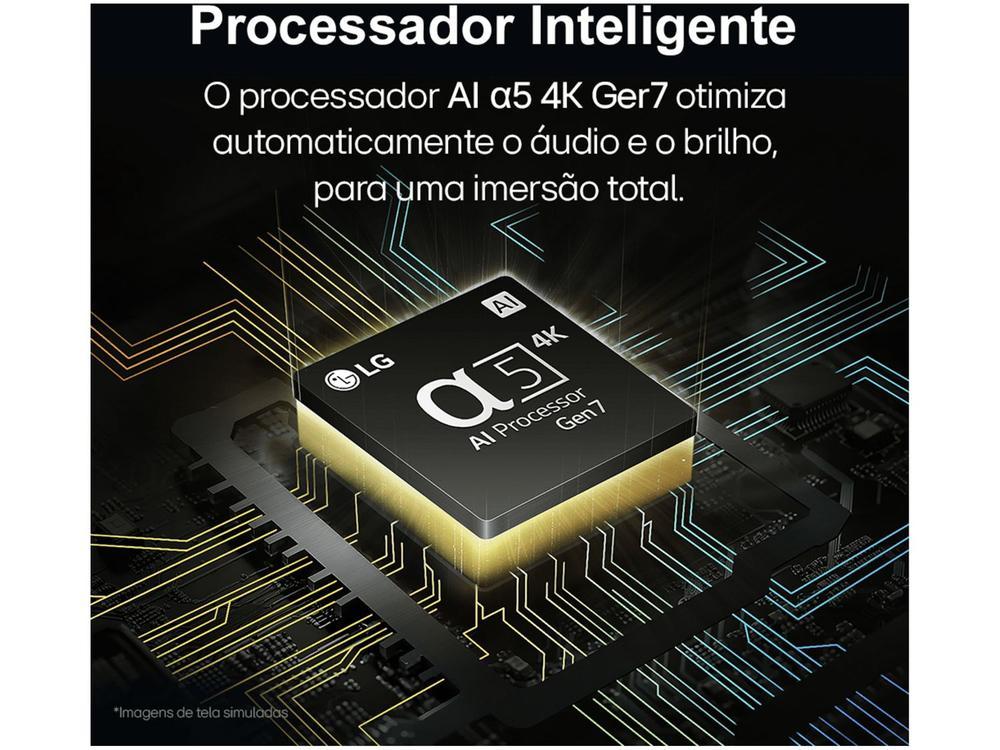 Smart TV 65" 4K LG Ultra HD 65UT8050 com Processador a5 Ger7 AI Alexa/Chromecast integrado Otimizador de Jogos webOS 24 e Controle Smart Magic - 16