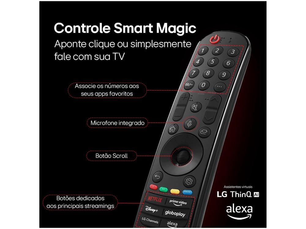 Smart TV 65" 4K LG Ultra HD 65UT8050 com Processador a5 Ger7 AI Alexa/Chromecast integrado Otimizador de Jogos webOS 24 e Controle Smart Magic - 25