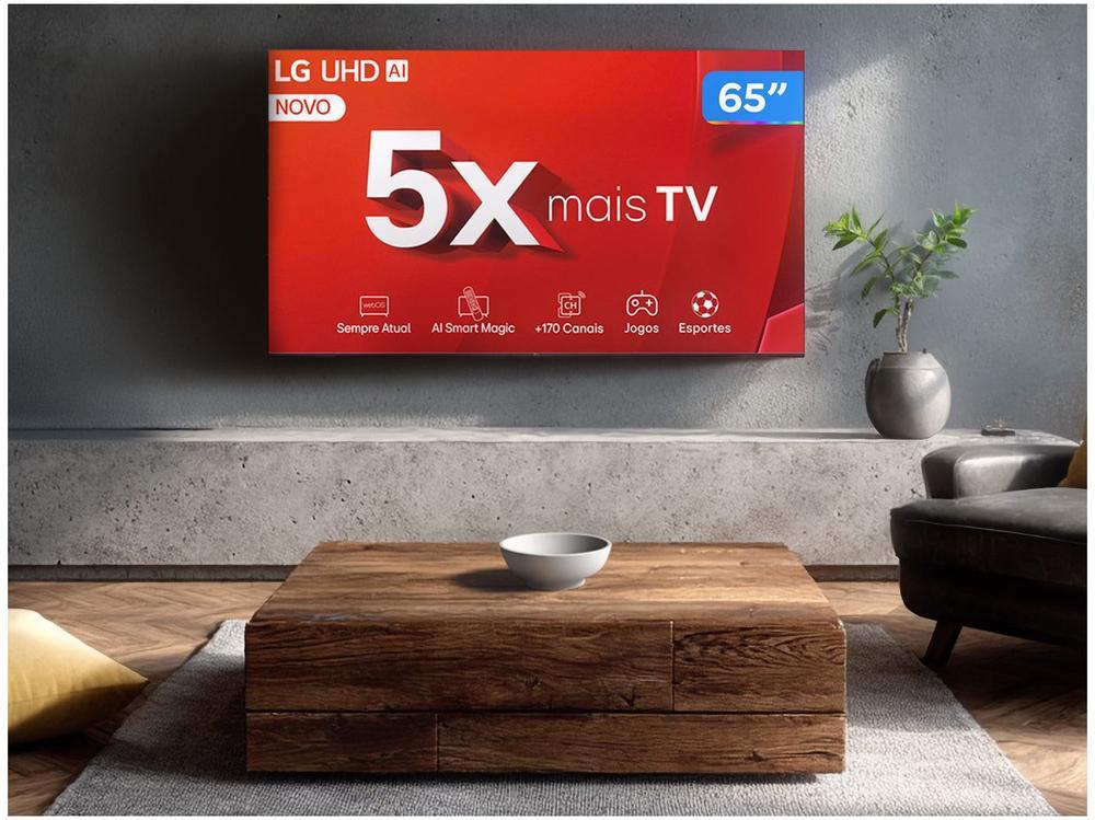 Smart TV 65" 4K LG Ultra HD 65UT8050 com Processador a5 Ger7 AI Alexa/Chromecast integrado Otimizador de Jogos webOS 24 e Controle Smart Magic - 3