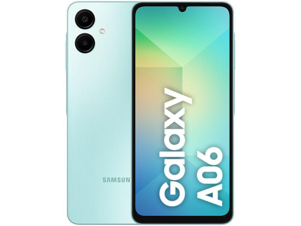 Smartphone Samsung Galaxy A06 128GB 4GB RAM Verde Claro 6,7" Câm. Dupla + Selfie 8MP - 1