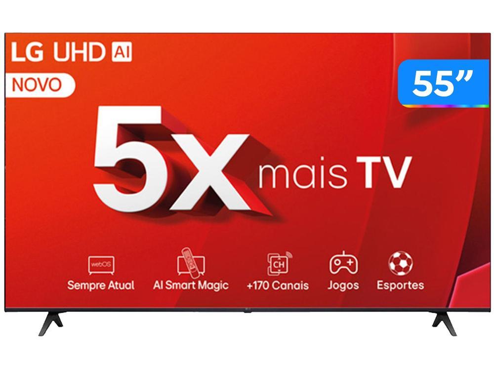 Smart TV 55" 4K LG Ultra HD 55UT8050 com Processador a5 Ger7 AI Alexa/Chromecast integrado Otimizador de Jogos webOS 24 e Controle Smart Magic - 10
