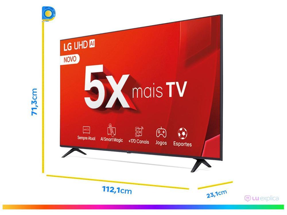 Smart TV 50" 4K LG Ultra HD 50UT8050 com Processador a5 Ger7 AI Alexa/Chromecast integrado Otimizador de Jogos webOS 24 e Controle Smart Magic - 5