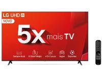 Smart TV 50" 4K LG Ultra HD 50UT8050 com Processador a5 Ger7 AI Alexa/Chromecast integrado Otimizador de Jogos webOS 24 e Controle Smart Magic