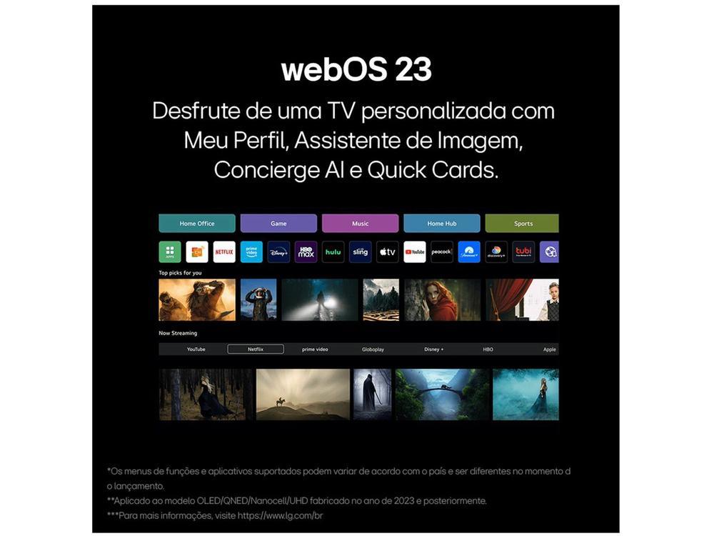 Smart TV 43" Full HD LCD LG 43LR6700PSA AI Processor Wi-Fi e Bluetooth 2 HDMI 1 USB - 6