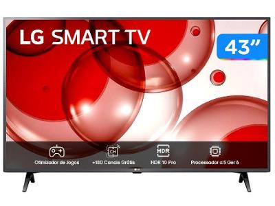 Smart TV 43" Full HD LCD LG 43LR6700PSA AI Processor Wi-Fi e Bluetooth 2 HDMI 1 USB