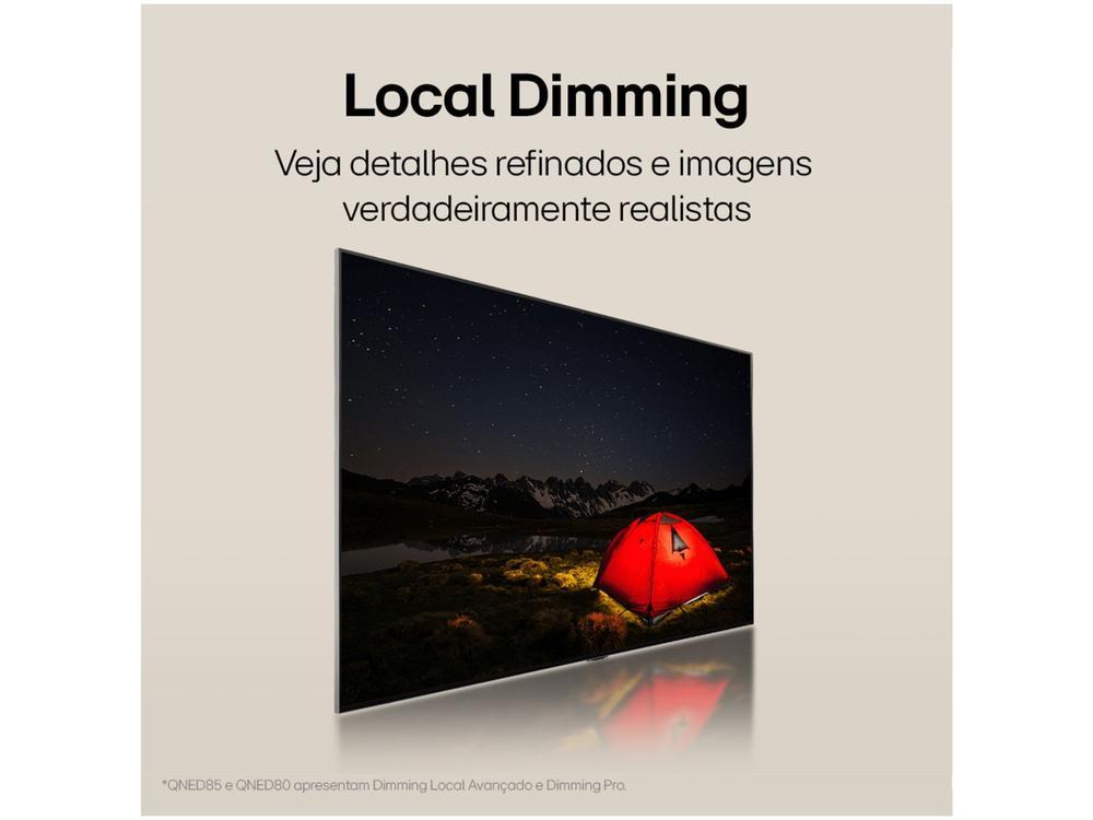 Smart TV 86" 4K LG QNED 86QNED85T Processador α8 AI Painel 120Hz Quantum Dot Nanocell Local Dimming Design Super Slim FreeSync webOS 24 - 6