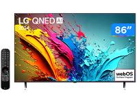Smart TV 86" 4K LG QNED 86QNED85T Processador α8 AI Painel 120Hz Quantum Dot Nanocell Local Dimming Design Super Slim FreeSync webOS 24 - 1