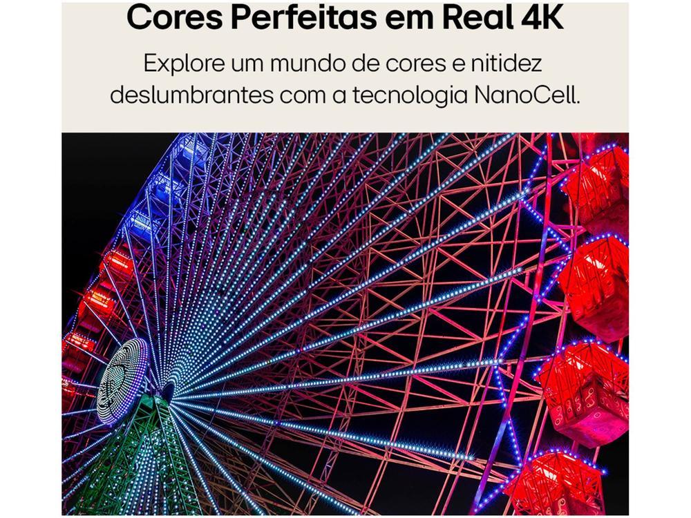 Smart TV 55" 4K LCD LED NanoCel LG 55NANO80TSA AI Processor Wi-Fi e Bluetooth 3 HDMI 2 USB - 20