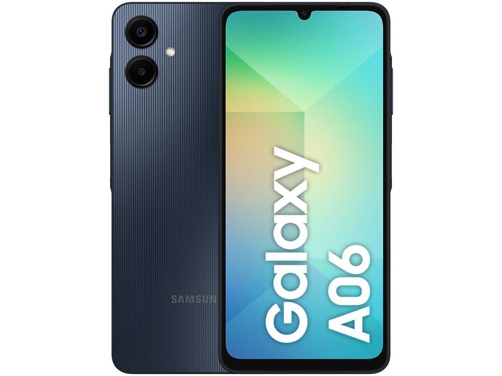 Smartphone Samsung Galaxy A06 128GB 4GB RAM Azul Escuro 6,7" Câm. Dupla + Selfie 8MP - 1