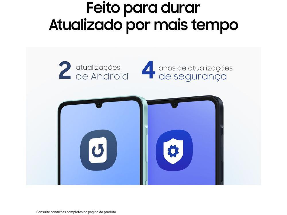 Smartphone Samsung Galaxy A06 128GB 4GB RAM Azul Escuro 6,7" Câm. Dupla + Selfie 8MP - 9