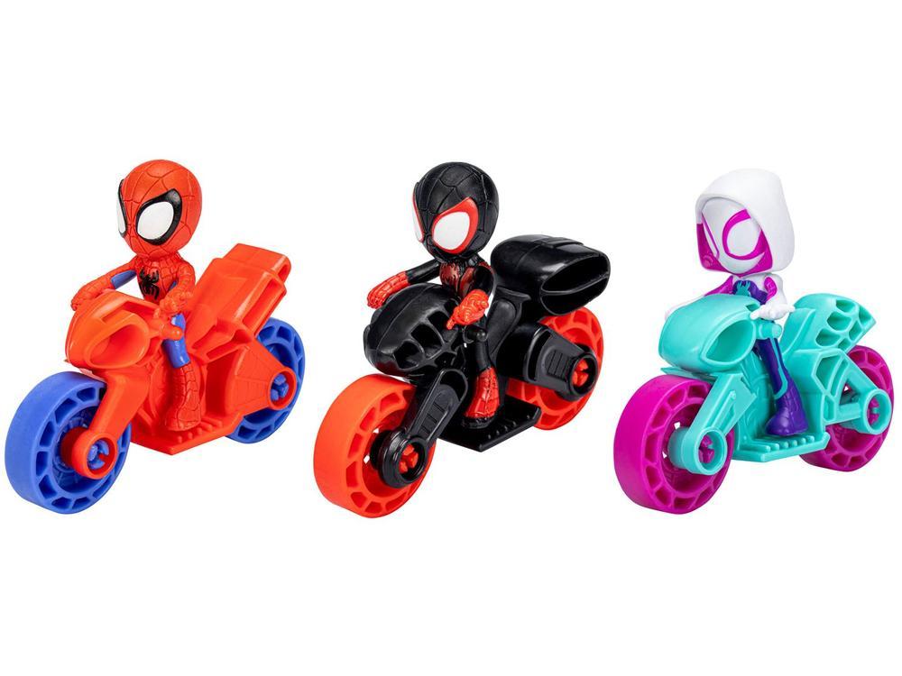 Boneco Homem-Aranha Spidey 6cm com Moto - 1