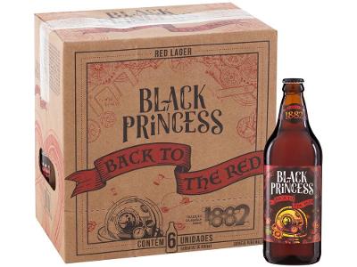 Cerveja Black Princess Back to the Red Puro Malte 6 Unidades Garrafa 600ml
