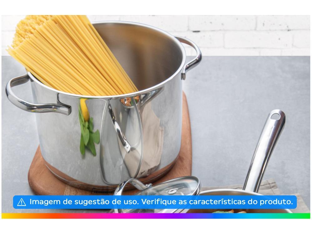 Caldeirão Inox Tramontina Fundo Triplo 4,6L 20cm Una - 4