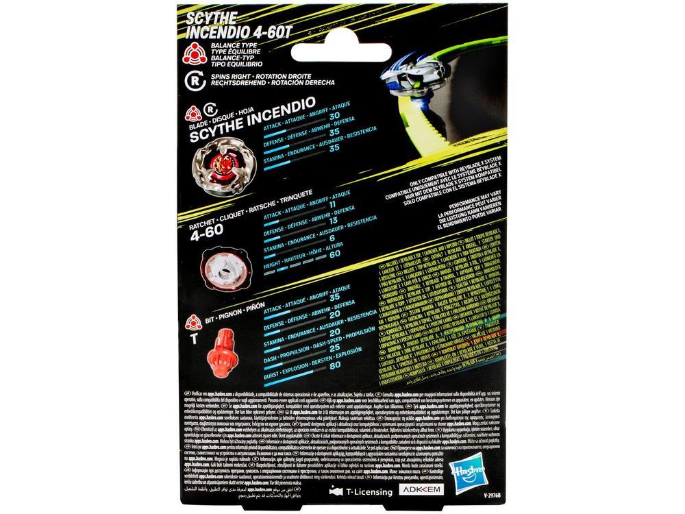 Beyblade Hasbro X Scythe Incendio 4-60T - 5