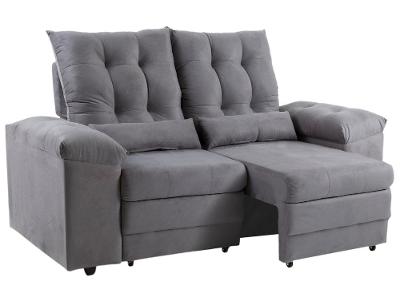 Sofá 2 Lugares Retrátil Reclinável Suede Phormatta Colômbia SMP
