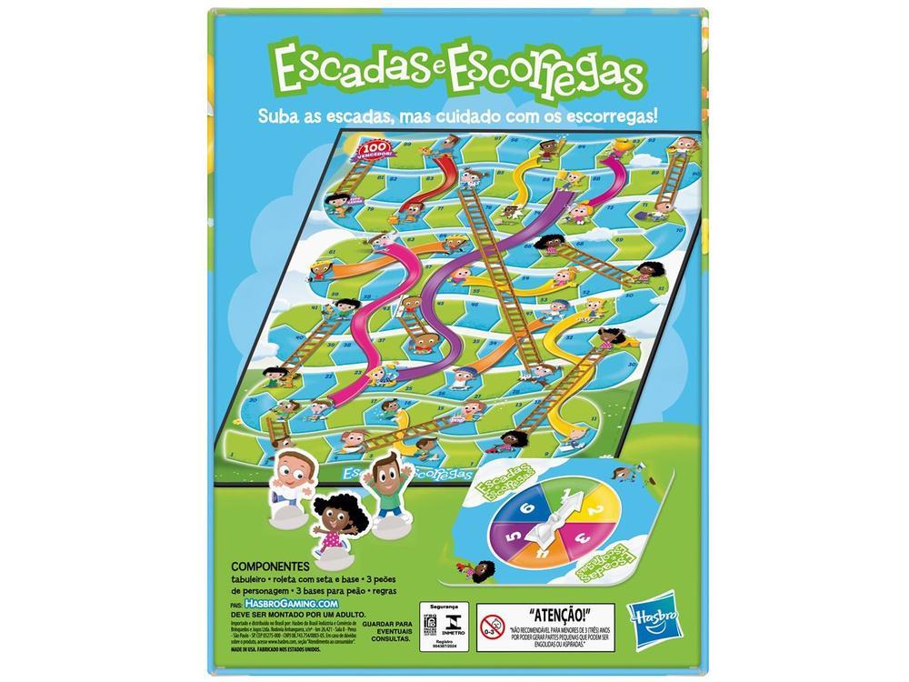Jogo Escadas & Escorregas Tabuleiro Hasbro - 7