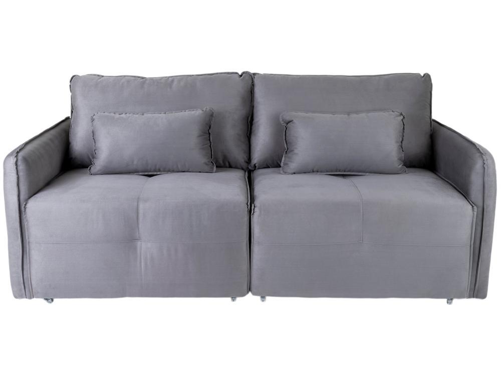 Sofá-cama 3 Lugares Casal Reclinável Veludo Matrix Celine - 4