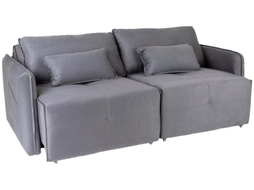 Sofá-cama 3 Lugares Casal Reclinável Veludo Matrix Celine - 6