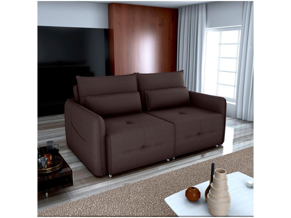 Sofá-cama 3 Lugares Casal Reclinável Veludo Matrix Celine - 1