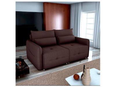 Sofá-cama 3 Lugares Casal Reclinável Veludo Matrix Celine