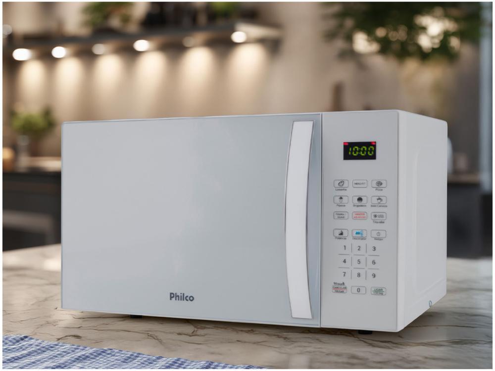 Micro-ondas Philco 20L Multifunções Limpa Fácil PMO23BB Branco - 2