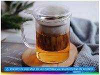 Caneca de Chá e Café de Vidro com Tampa com Infusor 350ml Tramontina 61762040 - 2